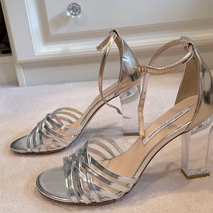 Diane Von Furstenberg Silver Heel Shoes